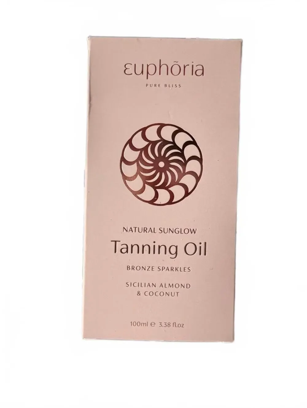 Euphoria Pure Bliss Natural Sunglow Tanning Oil 3.38 oz NEW
